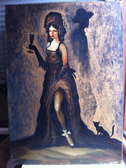 Картина Пиковая дама,  Роковая женщина. холст,  масло.