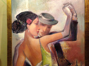 Картина Влюблённая пара. Танец танго